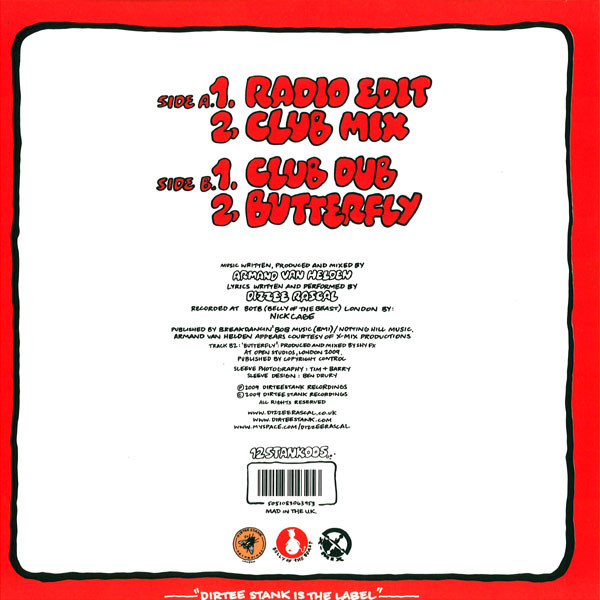 Dizzee Rascal And Armand Van Helden - Bonkers | Dirtee Stank Recordings (12STANK005) - 2