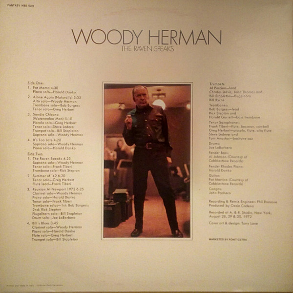 Woody Herman - The Raven Speaks | Fantasy (HBS 6094) - 2