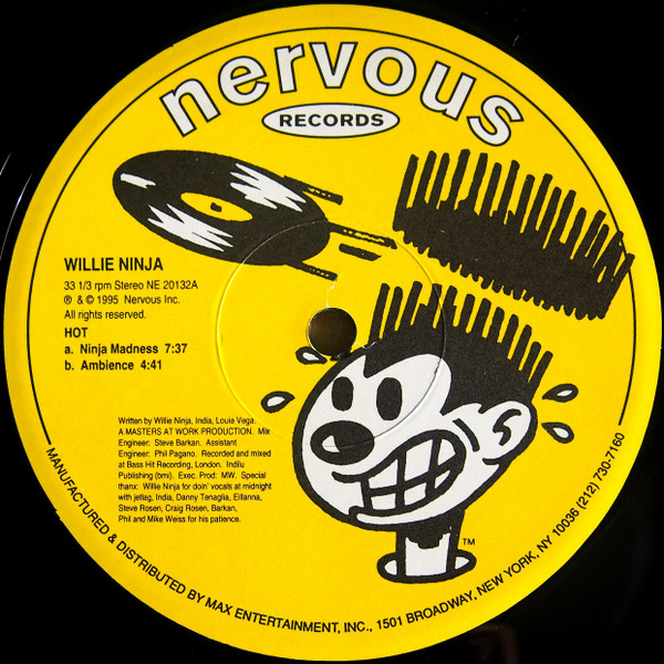 Willie Ninja - Hot | Nervous Records (NE 20132) Willie Ninja - Hot | Nervous Records (NE 20132)