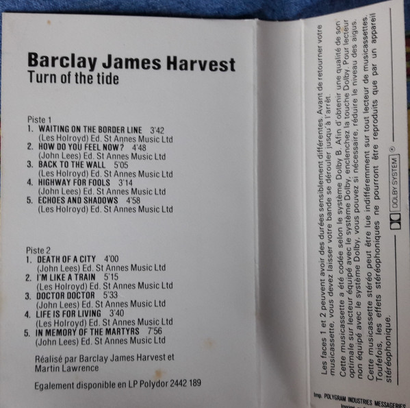Barclay James Harvest - Turn Of The Tide | Polydor (3184 158)