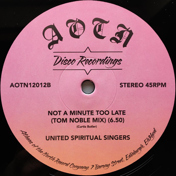 East Coast Love Affair & United Spiritual Singers - A Minute Too Late | Athens Of The North (AOTN12012) - 2
