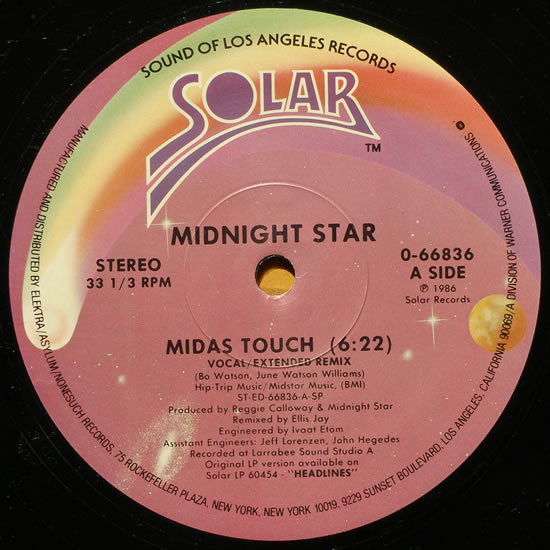 Midnight Star - Midas Touch | Solar (0-66836) Midnight Star - Midas Touch | Solar (0-66836)