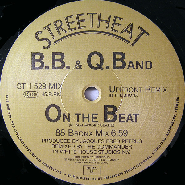 The Brooklyn, Bronx & Queens Band - On The Beat (88 Bronx Mix) / 88 Break Out Mega Mix | Streetheat (STH 529 MIX) - 3