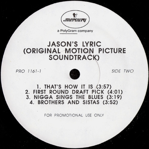 Various - Jason's Lyric (Original Motion Picture Soundtrack) | Mercury (PRO 1161-1) - main