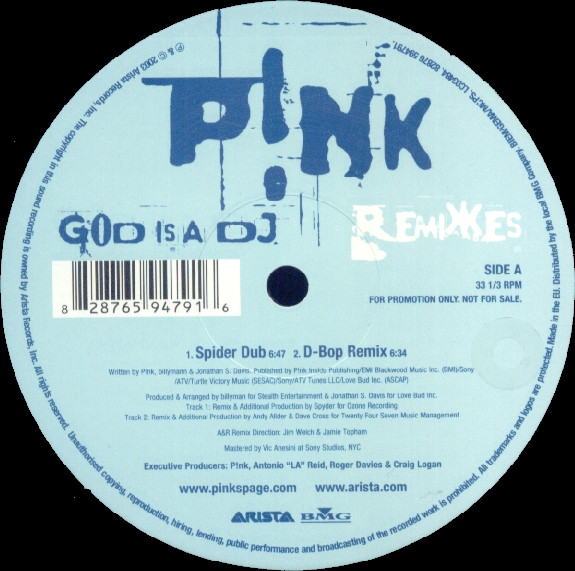 P!NK - God Is A DJ (Remixes) | Arista (82876 594791)