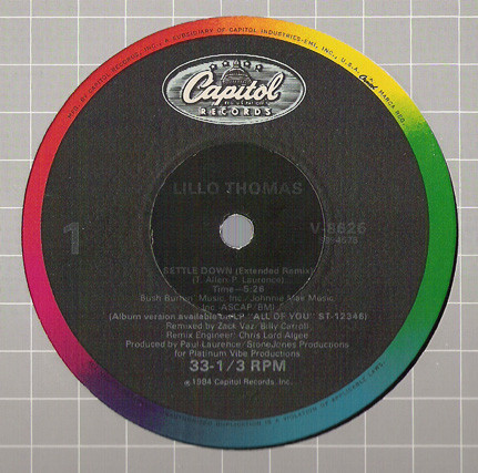 Lillo Thomas - Settle Down | Capitol Records (V-8625)