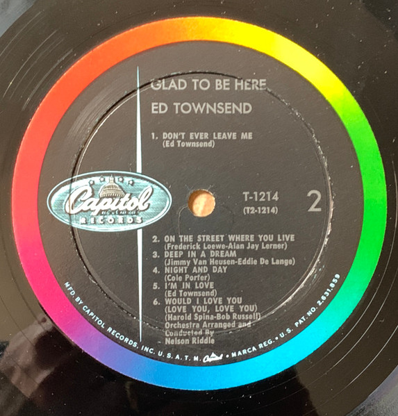 Ed Townsend - Glad To Be Here | Capitol Records (T 1214) - 4
