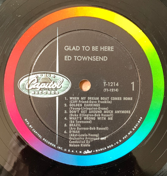 Ed Townsend - Glad To Be Here | Capitol Records (T 1214) - 3