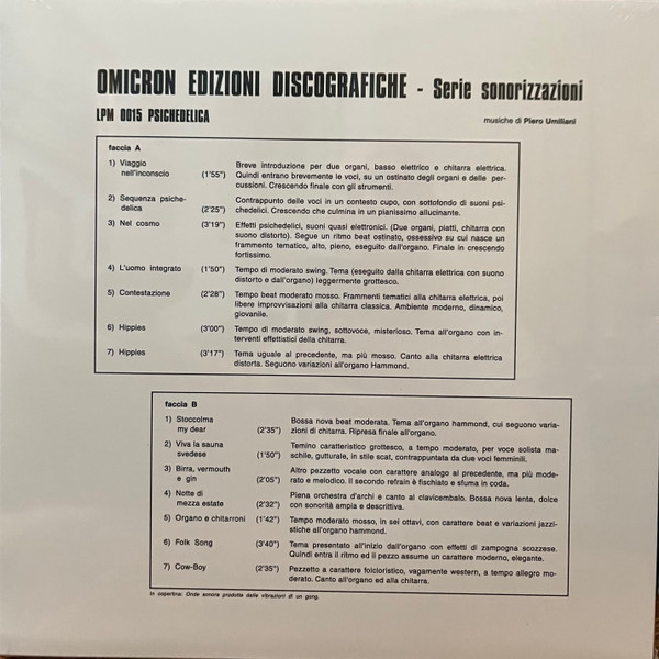 Piero Umiliani - Psichedelica | Schema (SCEB931 LP) - 2