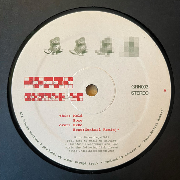 Jomni - Yonder EP | Gorin Recordings (GRN003) - main