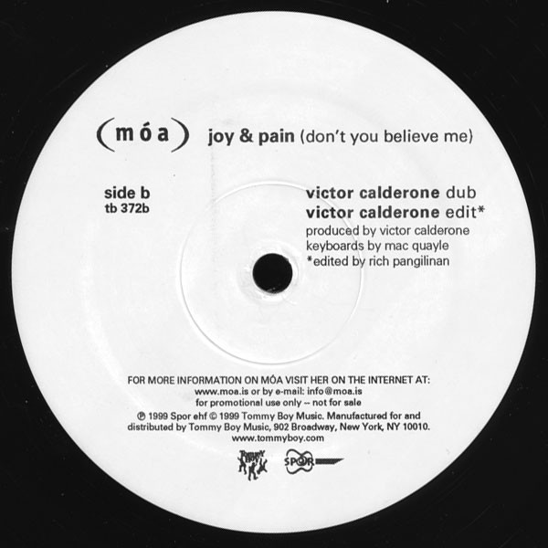 (móa) - Joy & Pain (Don't You Believe Me) | Tommy Boy (TB 372) - 2
