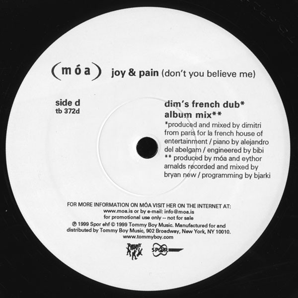 (móa) - Joy & Pain (Don't You Believe Me) | Tommy Boy (TB 372) - 4