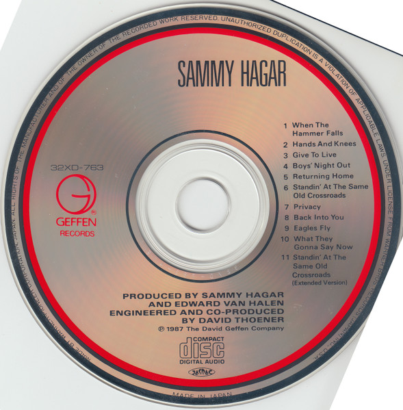 Sammy Hagar - Sammy Hagar CD | Geffen Records (32XD-763) - 3