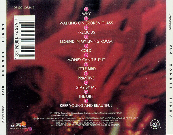 Annie Lennox - Diva | RCA (06192-10624-2) - 2