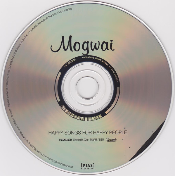Mogwai - Happy Songs For Happy People | [PIAS] Recordings (PIASX035CD) - 3
