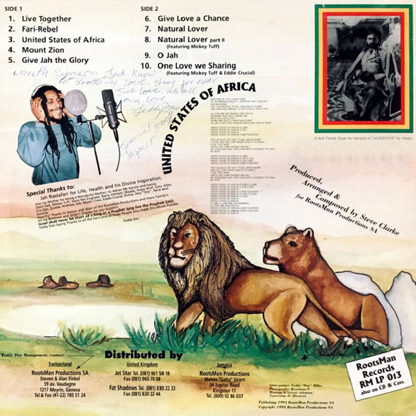 Teddy Dan - United States Of Africa | Roots Man Records (RM LP 013) - 2