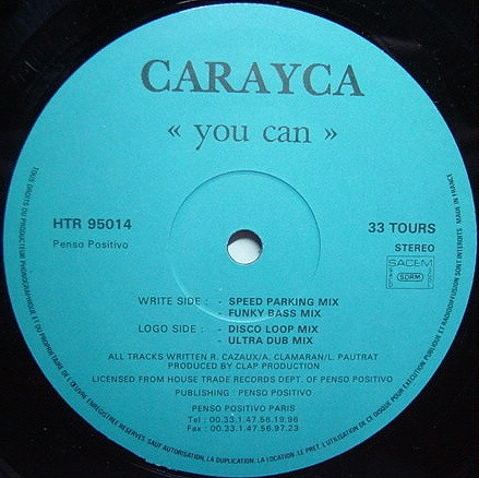 Carayca - You Can | House Trade Records (HTR 95014)