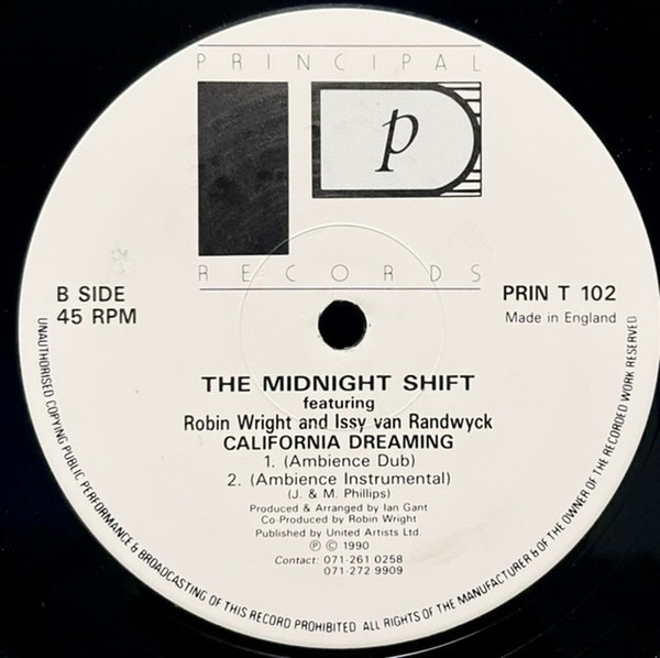 The Midnight Shift - California Dreaming | Principal Records (PRIN T 102) - 2