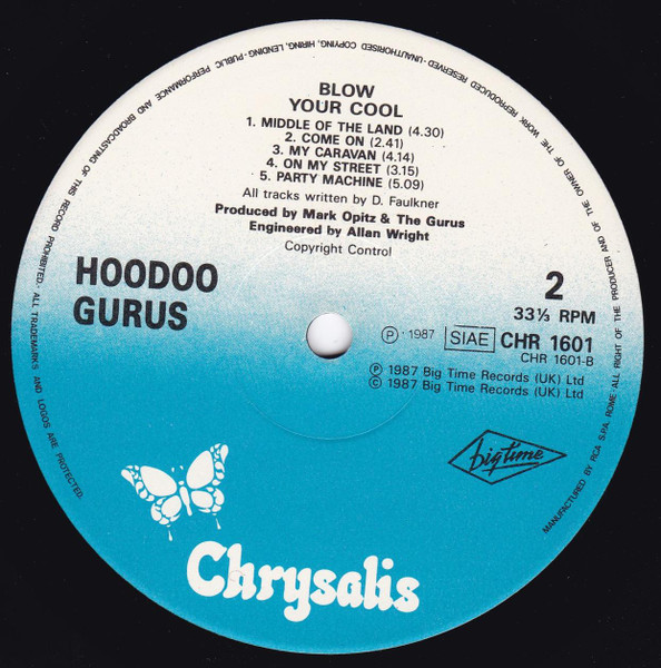 Hoodoo Gurus - Blow Your Cool | Chrysalis (CHR1601) - 4 Hoodoo Gurus - Blow Your Cool | Chrysalis (CHR1601) - 4