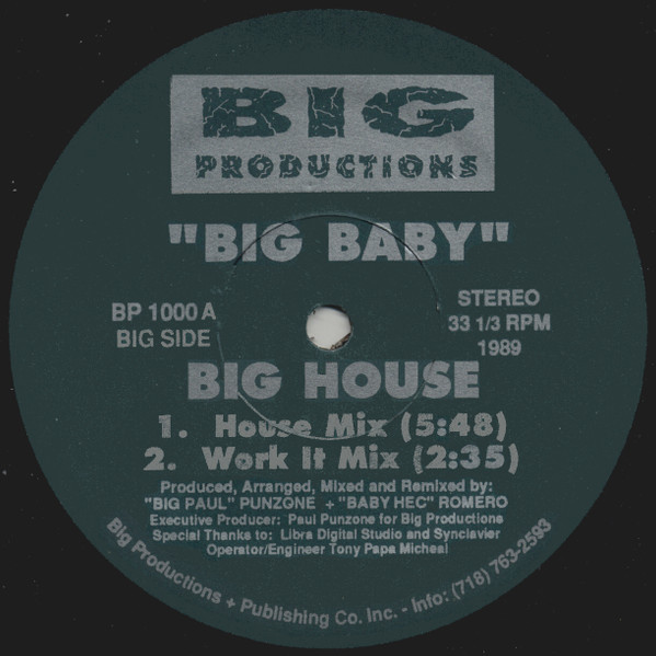 Big Baby - Big House | Big Productions (BP 1000)