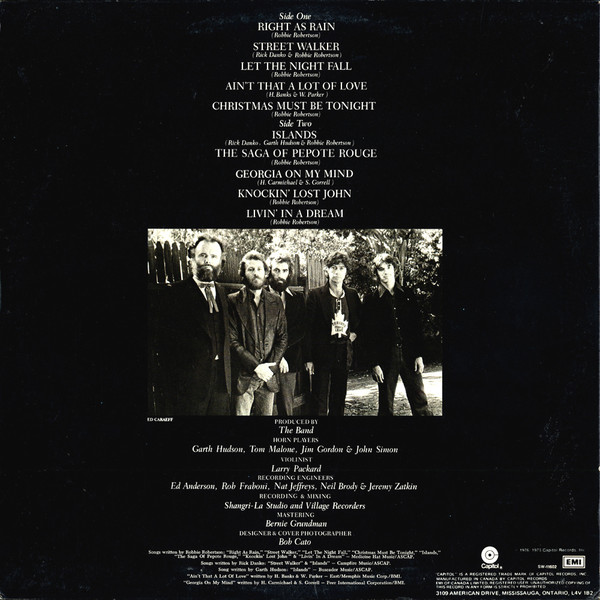 The Band - Islands | Capitol Records (SW-11602)