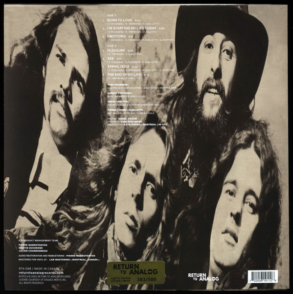 Sex - The End Of My Life | Return To Analog (RTA-088) - 2