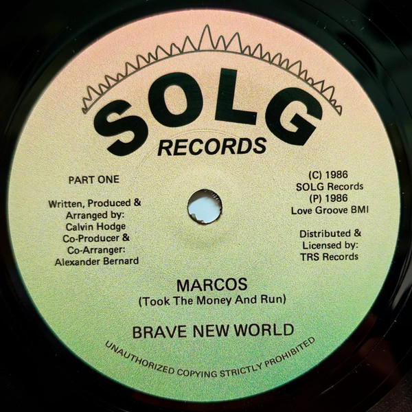 Brave New World - Marcos (Took The Money And Run) | Solg Records (TRS-SG-1) - main