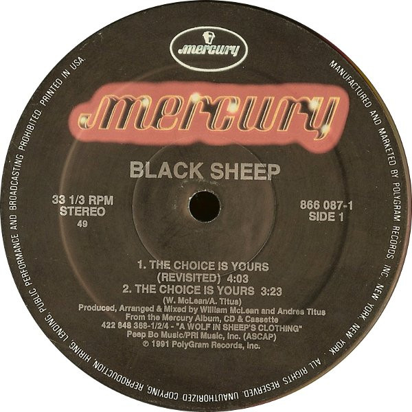 Black Sheep - The Choice Is Yours | Mercury (866 087-1) - 3