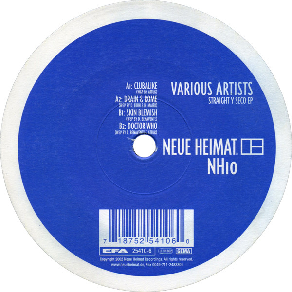 Various - Straight Y Seco EP | Neue Heimat (NH10)