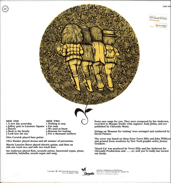 Jethro Tull - Stand Up | Chrysalis (CHR-1042) - 3