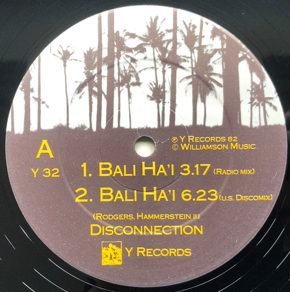 Disconnection - Bali Ha'i | Y Records (Y 32) - 3