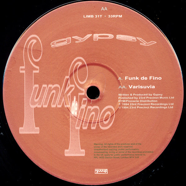 Gypsy - Funk De Fino | Limbo Records (LIMB 31T) - 4