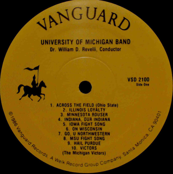 University Of Michigan Band - Touchdown, U.S.A. - The Big Ten And Other Great College Marches Of The Gridiron | Vanguard (VSD 2100) - 3 University Of Michigan Band - Touchdown, U.S.A. - The Big Ten And Other Great College Marches Of The Gridiron | Vanguard (VSD 2100) - 3
