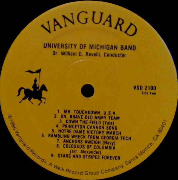 University Of Michigan Band - Touchdown, U.S.A. - The Big Ten And Other Great College Marches Of The Gridiron | Vanguard (VSD 2100) - 4 University Of Michigan Band - Touchdown, U.S.A. - The Big Ten And Other Great College Marches Of The Gridiron | Vanguard (VSD 2100) - 4