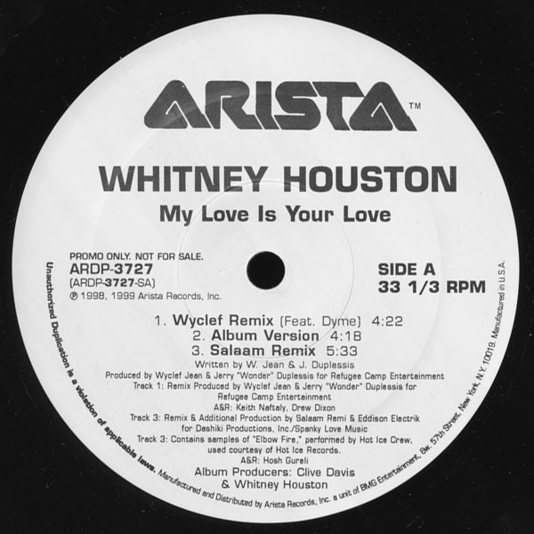 Whitney Houston - My Love Is Your Love | Arista (ARDP-3727) - main Whitney Houston - My Love Is Your Love | Arista (ARDP-3727) - main
