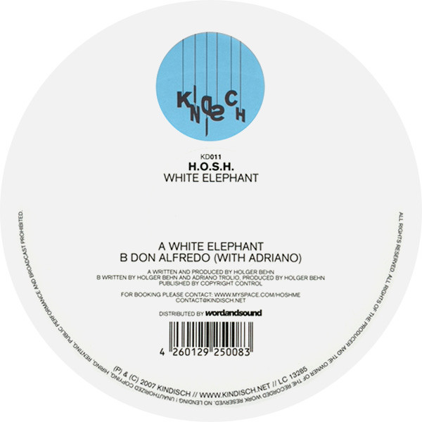 H.O.S.H. - White Elephant | Kindisch (KD011)