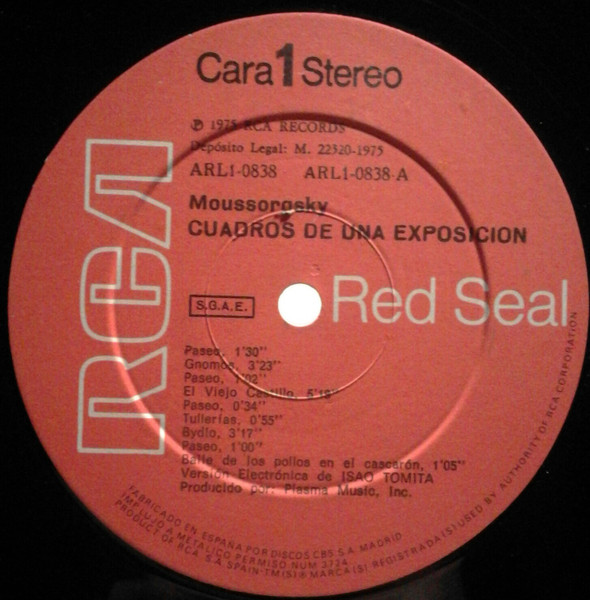 Tomita - Cuadros De Una Exposicion | RCA Red Seal (ARL1-0838) - 3 Tomita - Cuadros De Una Exposicion | RCA Red Seal (ARL1-0838) - 3