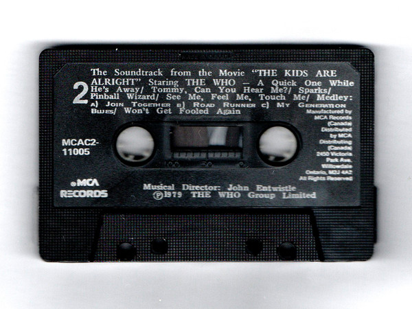 The Who - The Kids Are Alright [Cassette] | MCA Records (MCAC2-11005) - 3