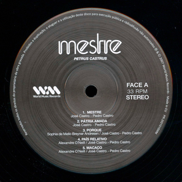 Petrus Castrus - Mestre | World Music Records (PR.2021015WM) - 3