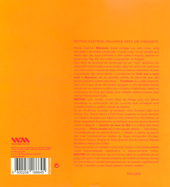 Petrus Castrus - Mestre | World Music Records (PR.2021015WM) - 2