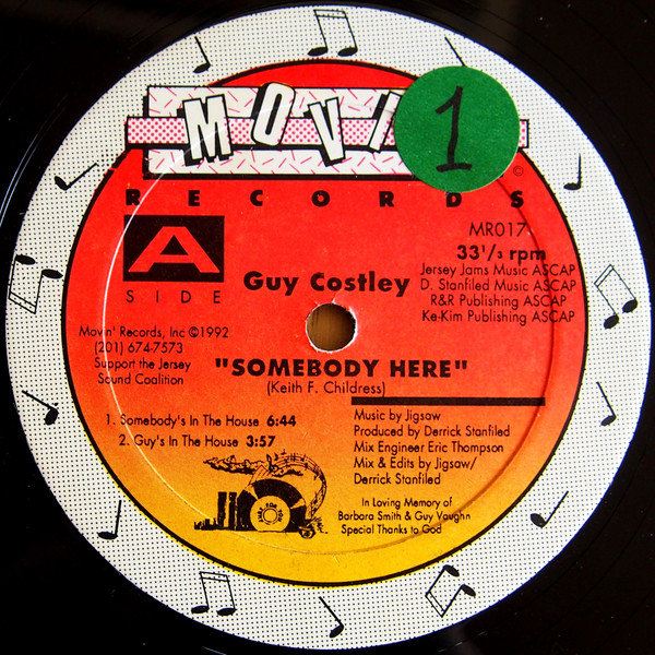 Guy Costley - Somebody Here | Movin' Records (MR017)