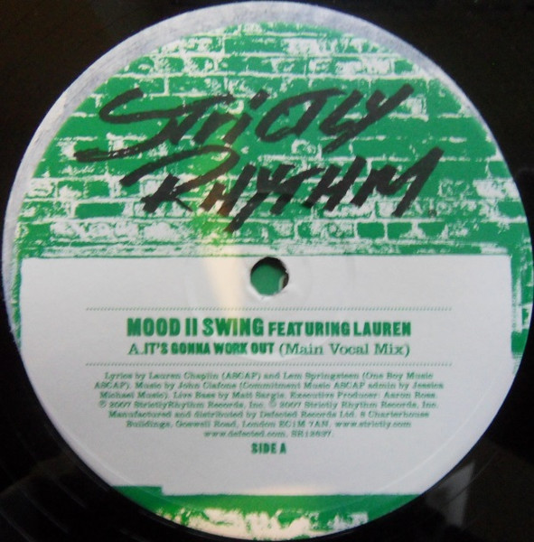Mood II Swing Featuring Lauren Chaplin - It's Gonna Work Out | Strictly Rhythm (SR12637) - 2
