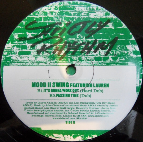 Mood II Swing Featuring Lauren Chaplin - It's Gonna Work Out | Strictly Rhythm (SR12637) - 3