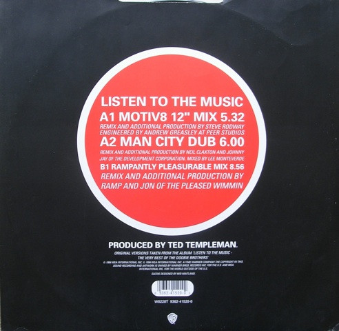 The Doobie Brothers - Listen To The Music | Warner Bros. Records (W 0228 T) - 2