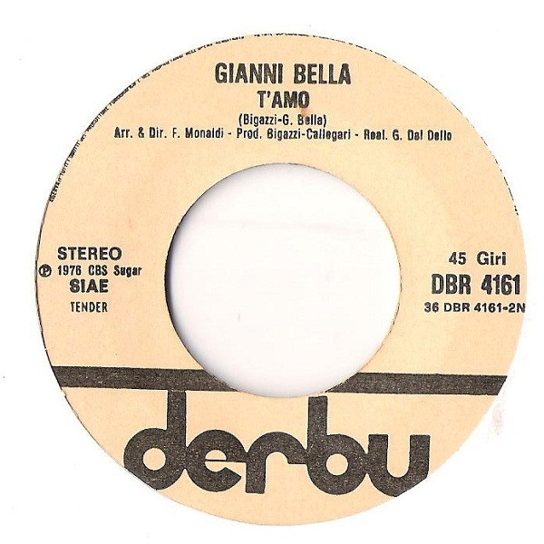 Gianni Bella - Non Si Può Morire Dentro | Derby (DBR 4161) - 4
