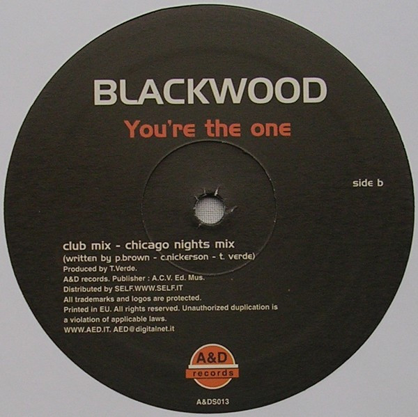 Blackwood - You're The One | A & D (A&DS 013)