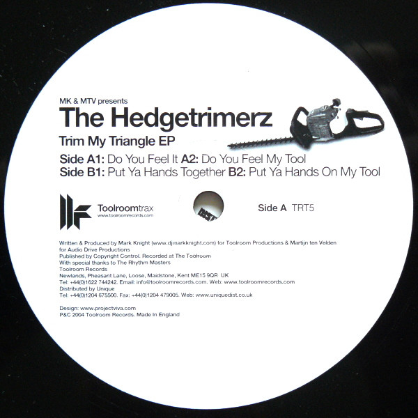 MK & MTV Presents The Hedgetrimerz - Trim My Triangle EP | Toolroom Trax (TRT5)