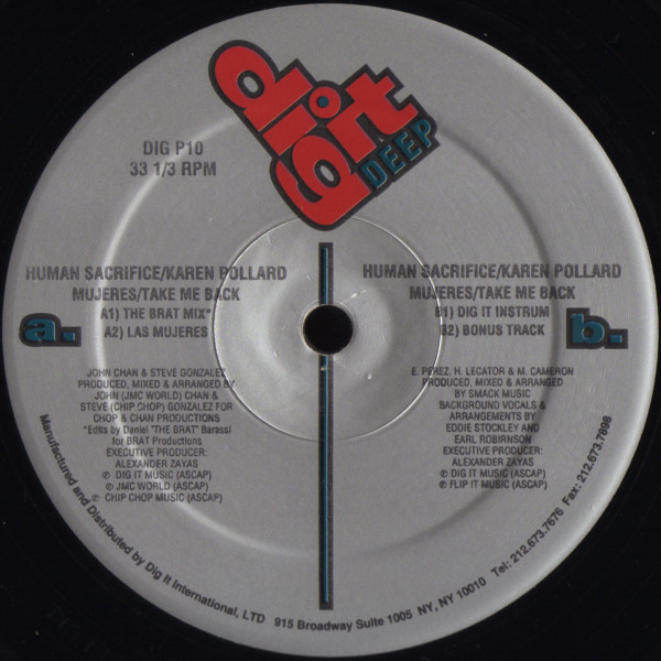 Human Sacrifice / Karen Pollard - Mujeres / Take Me Back | Dig It Deep (DIG P10)