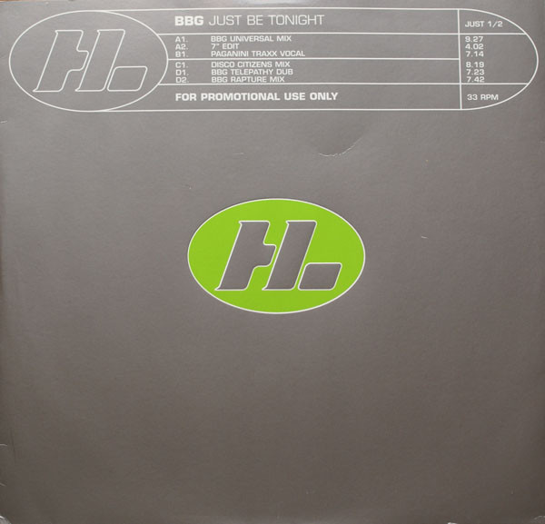 BBG - Just Be Tonight | Hi Life Recordings (JUST 1/2)