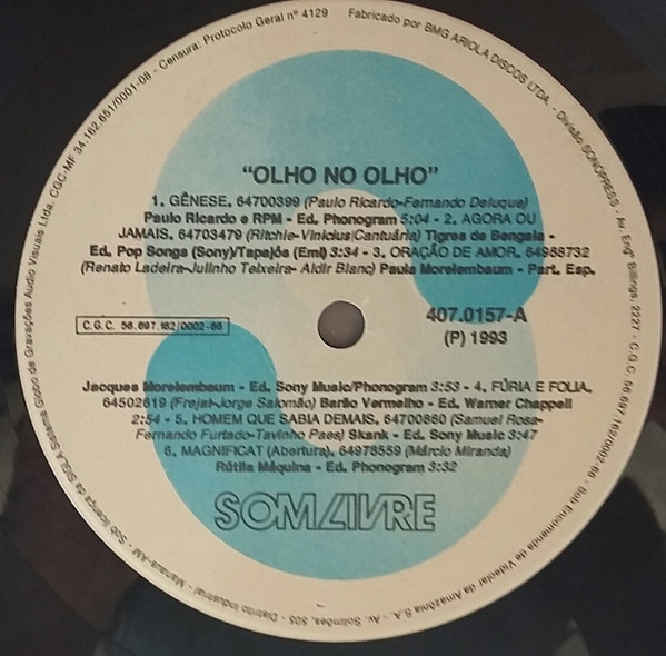 Various - Olho No Olho (Trilha Nacional Da Novela) | Som Livre (407.0157) - 3 Various - Olho No Olho (Trilha Nacional Da Novela) | Som Livre (407.0157) - 3